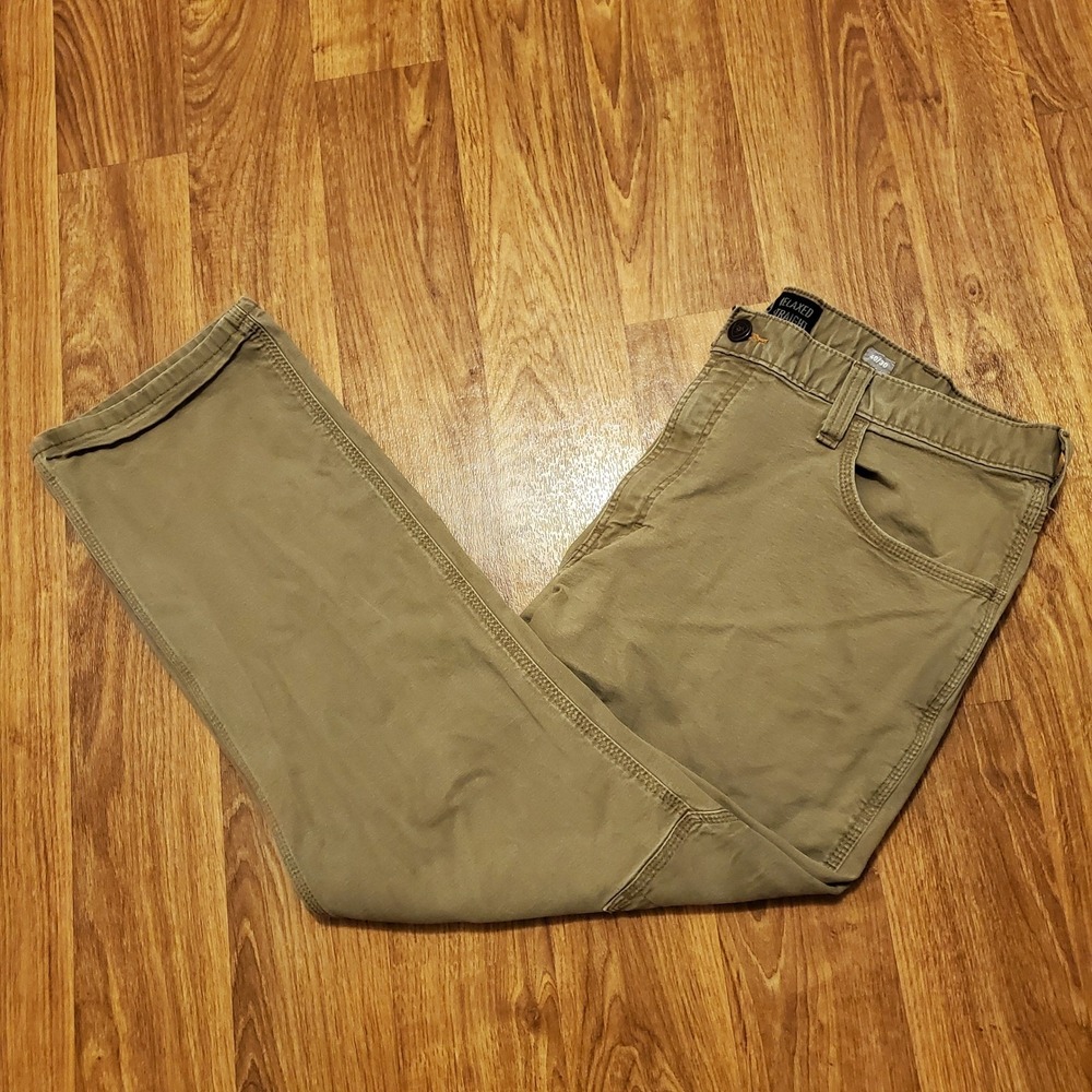 Ariat‎ Rebar Work Pants Men 40x30 Khaki M4 DuraStretch Relaxed Straight Workwear